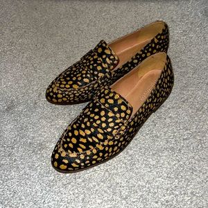 Madewell 7.5 loafer, spotted and calf hair. Never worn. NWOT